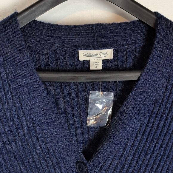 Coldwater Creek NWT Ribbed Cardigan - Picture 2 of 9